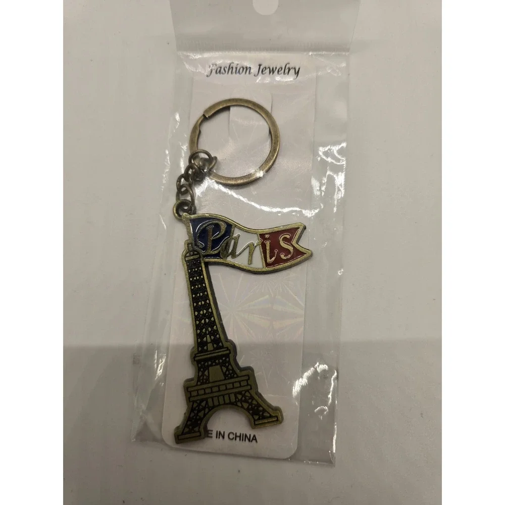 Paris Keychain, France Souvenir Gifts, Eiffel Tower French Flag Key Chains